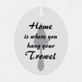 シルバーミニマルつるリストホーム メタルオーナメント (正面)