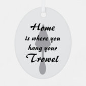 シルバーミニマルつるリストホーム メタルオーナメント (裏面)