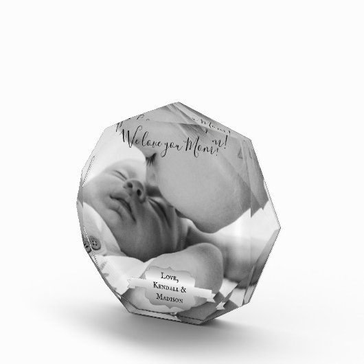 シルバーミニマル写真母の日 フォトブロック (右)