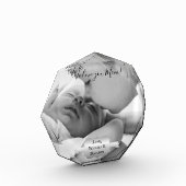 シルバーミニマル写真母の日 フォトブロック (左)