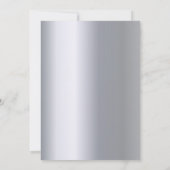 シルバーミュージックノート誕生日 招待状 (裏面)