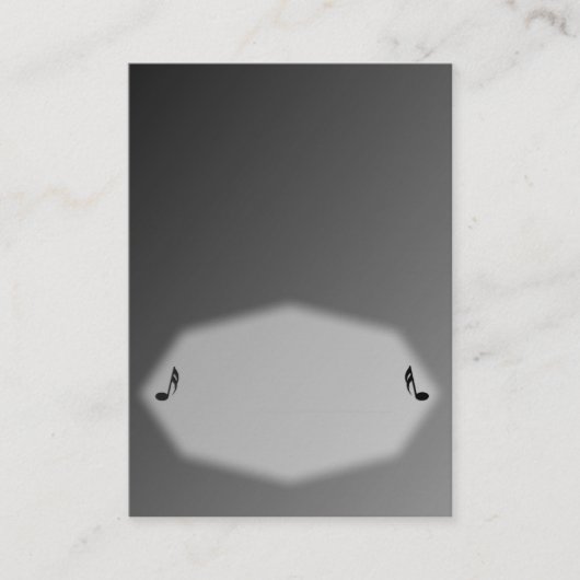 シルバーミュージック座席表 プレイスカード (正面)