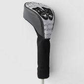 シルバーミュージック&シアターマスク ゴルフヘッドカバー (アングル)