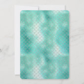 シルバーミントマーメイド誕生日 招待状 (裏面)