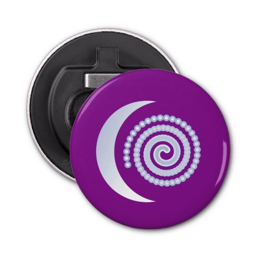 シルバームーンスパイラルオン紫 栓抜き (正面)