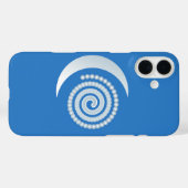 シルバームーンスパイラル Case-Mate iPhoneケース (裏面 (横))