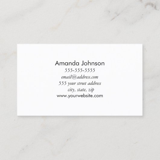 シルバームーンフェイズアストロロジーヨガホリスティックヒーラー 名刺 (裏面)