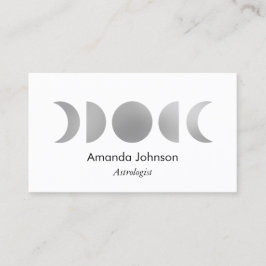シルバームーンフェイズアストロロジーヨガホリスティックヒーラー 名刺