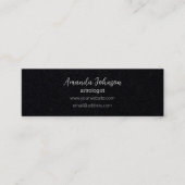 シルバームーンフェイズ星占ホリスティック師ヒーラー スキニー名刺 (正面)