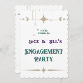 シルバームーン & スターズ 招待状 (正面/裏面)