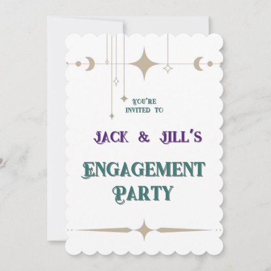 シルバームーン & スターズ 招待状 (正面)