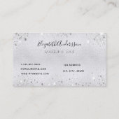 シルバーメイクアップヘア美しい 名刺 (裏面)