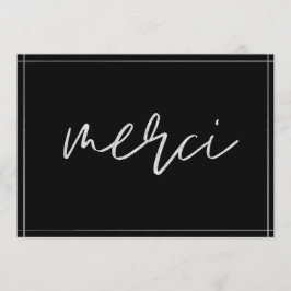 シルバーメエレガントルシカスタムサンキューカード 招待状