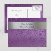 シルバーメタリックとパープルメタリック 案内ポストカード (正面/裏面)