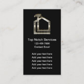 シルバーメタリックトーンホームサービス 名刺 (正面)