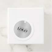 シルバーメタリックビジネスカスタム会社ロゴグレー フェイバータグ (インサイチュ)