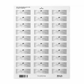 シルバーメタリックルック卒業キャップ卒業生 ラベル (フルシート)