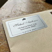 シルバーメタリックルック卒業キャップ ラベル