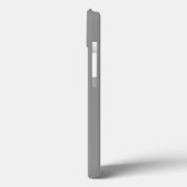 シルバーメタリック彫りデザインオングレー Case-Mate iPhoneケース (裏面 / 左)