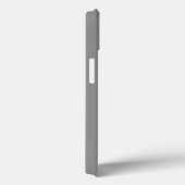 シルバーメタリック彫りデザインオングレー Case-Mate iPhoneケース (裏面 / 右)