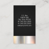 シルバーメタリック |ブラックメッシュ 名刺 (裏面)