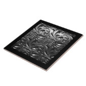 シルバーメタルの彫刻された外観抽象芸術灰色の鋼 タイル (側面)