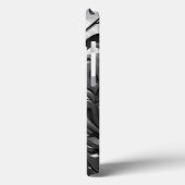 シルバーメタルの彫刻された外観抽象芸術灰色の鋼 Case-Mate iPhoneケース (裏面 / 左)