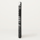 シルバーメタルの彫刻された外観抽象芸術灰色の鋼 Case-Mate iPhoneケース (裏面/左)