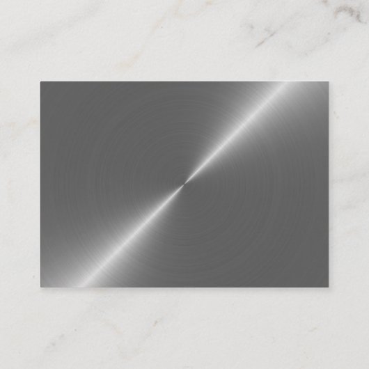 シルバーメタルエフェクトスクリプトスタイルフリー飲料チケット エンクロージャーカード (裏面)