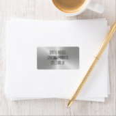 シルバーメタルシャイン – 住所 シール (インサイチュ)