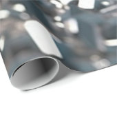 シルバーメタルテクスチャ2 ラッピングペーパー (ロールコーナー)