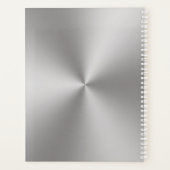 シルバーメタルルック理髪店アポイントメント本 プランナー手帳 (裏面)