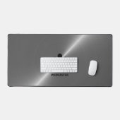 シルバーメタル効果、ポッドキャスター、ポッドキャスト デスクマット (キーボード&マウス)