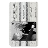 シルバーメタル工業用フォトデイトマグネットを保存 マグネット (縦)