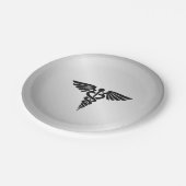 シルバーメディカルカドゥセウス ペーパープレート (アングル)