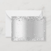 シルバーメニューchoise結婚式RSVPカード ノートカード (裏面)