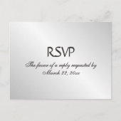 シルバーメニューRSVP インビテーションポストカード (正面)