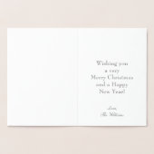 シルバーメリークリスマスサンタレー 箔カード (内部)