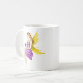 シルバーメープルツリー妖精の保持花 コーヒーマグカップ (正面左)