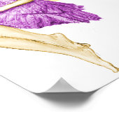 シルバーメープルツリー妖精の保持花 ポスター (角)