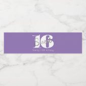 シルバーモダンおよびスウィート16 ペットボトルラベル (シングルラベル)