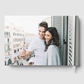 シルバーモダンとブラックの書結婚道 ゲストブック (裏面)