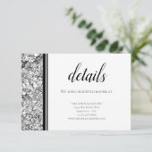 シルバーモダンとブラック結婚ズ エンクロージャーカード (スタンド正面)