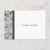シルバーモダンとブラック結婚ズ エンクロージャーカード (裏面)