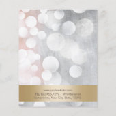 シルバーモダンと金ゴールドまつ毛の拡張パンフレット チラシ (裏面)