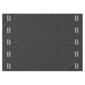 シルバーモダンアクエリアス〔占星術の〕十二宮図のスネークの看板 テーブルクロス (正面(横))