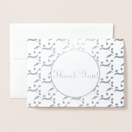 シルバーモダンオ結婚リーブさん 箔カード (封筒付き正面)