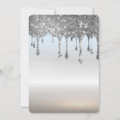 シルバーモダンキュートなシックなミニマリストによる卒業 招待状 (裏面)