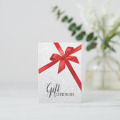 シルバーモダングリッターホリデーギフト券 割引カード (スタンド正面)