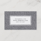 シルバーモダングリッターメイクアップアーティスト 名刺 (裏面)